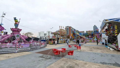 Parque de atracciones de Navidad de La Rosaleda de Ponferrada