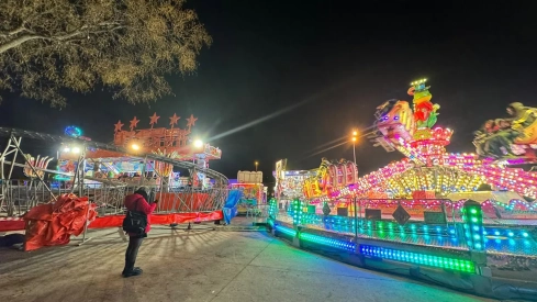 Parque de atracciones de Navidad de La Rosaleda de Ponferrada
