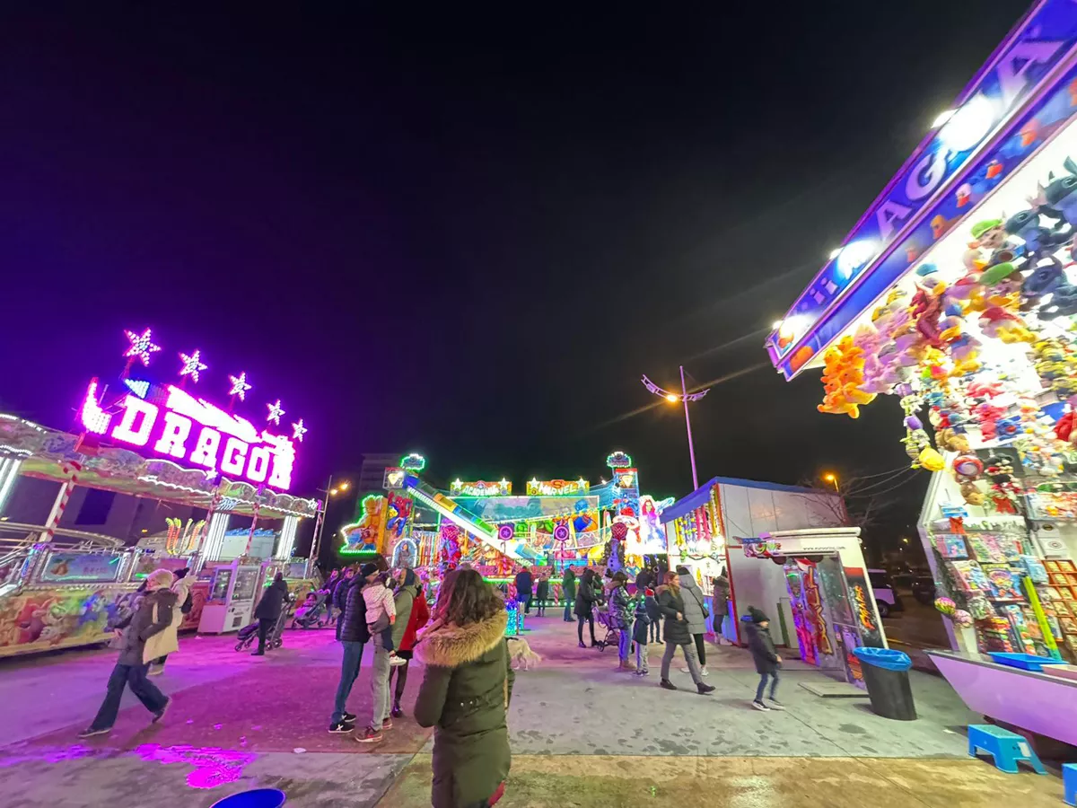 Parque de atracciones de Navidad de La Rosaleda de Ponferrada