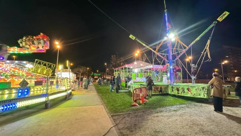 Parque de atracciones de Navidad de La Rosaleda de Ponferrada
