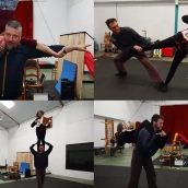 El dúo circense ‘Maintomano’ abre en Ponferrada ‘Otramano’, el primer espacio de creación artística de la provincia