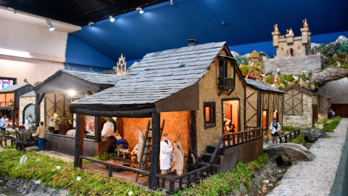 Inauguración del Belén artesano de Folgoso de la Ribera