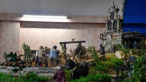 Inauguración del Belén artesano de Folgoso de la Ribera