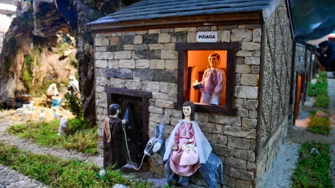 Inauguración del Belén artesano de Folgoso de la Ribera