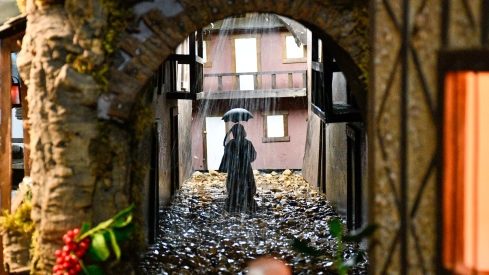 Inauguración del Belén artesano de Folgoso de la Ribera