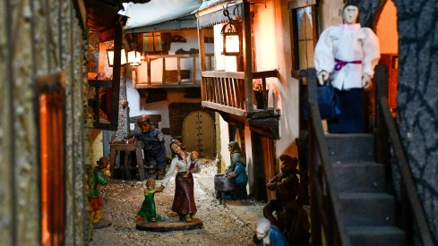 Inauguración del Belén artesano de Folgoso de la Ribera