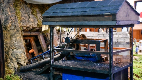 Inauguración del Belén artesano de Folgoso de la Ribera