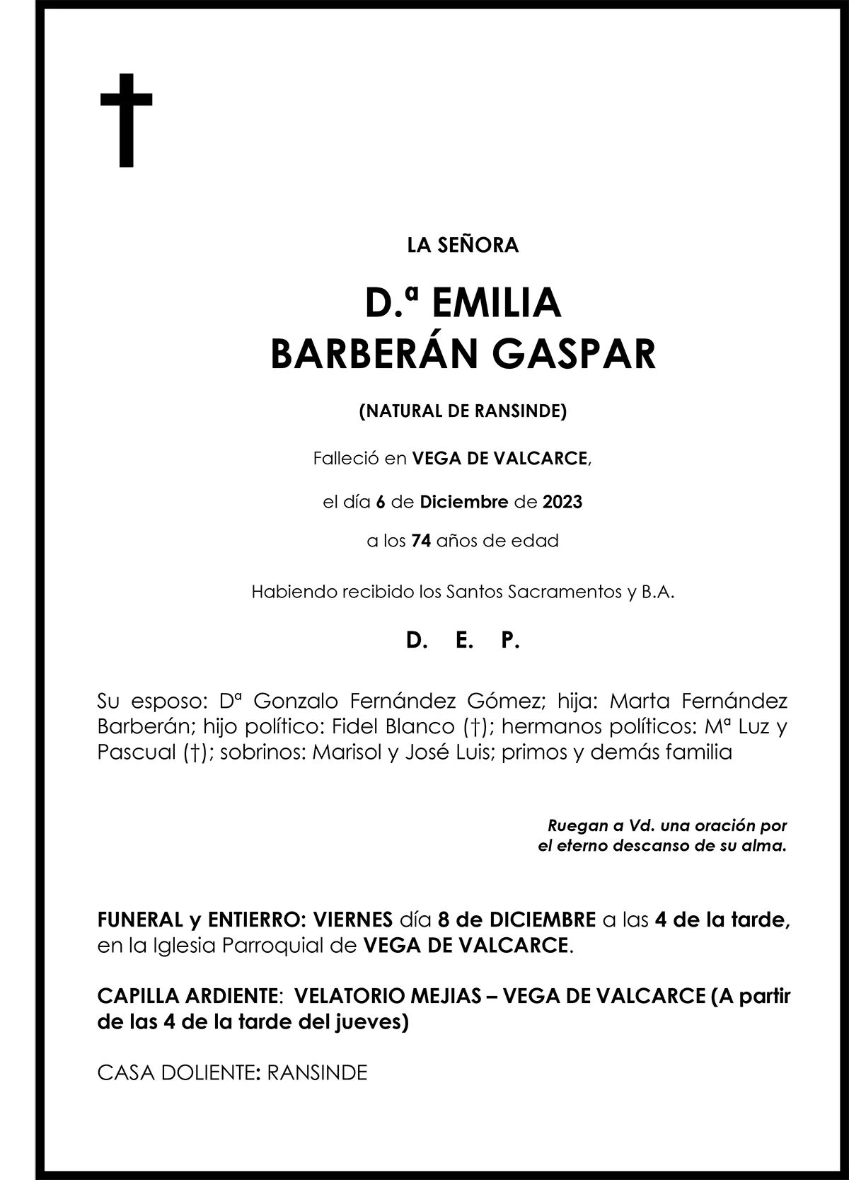 EMILIA BARBERÁN GASPAR