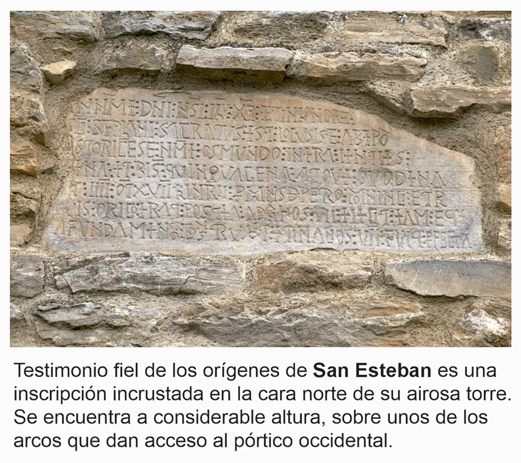 Lápida epigráfica de la Iglesia de San Esteban de Corullón