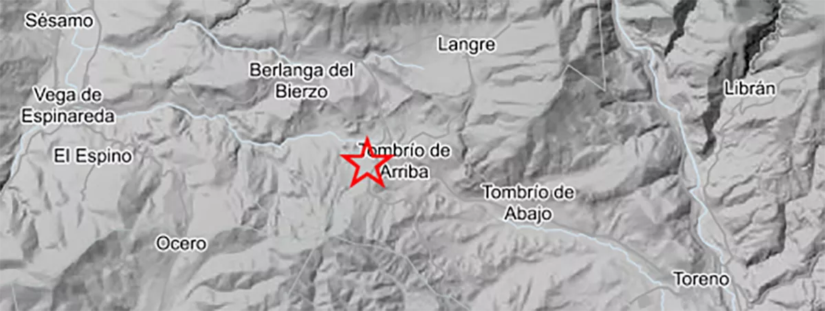 Berlanga del Bierzo registra un terremoto de 3,2 grados que se deja sentir en Ponferrada