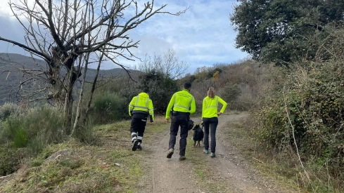 Foto archivo del amplio dispositivo de búsqueda del hombre desaparecido en Rimor 