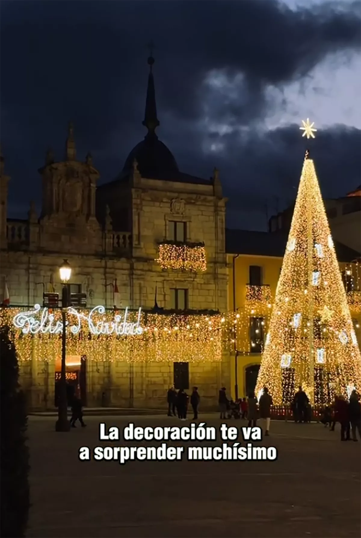 La iluminación navideña de Ponferrada en TikTok La iluminación navideña de Ponferrada en TikTok