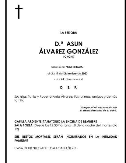 ASUN ALVAREZ GONZALEZ   CHONI