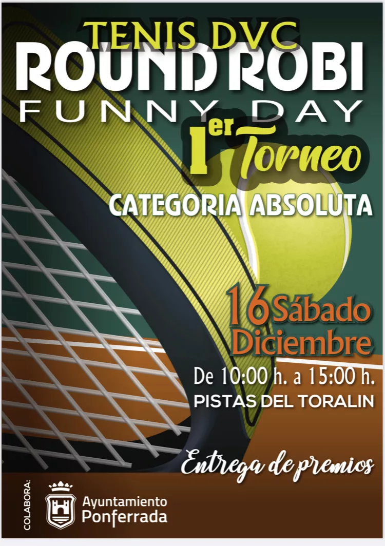 cartel Tenis Round Robin