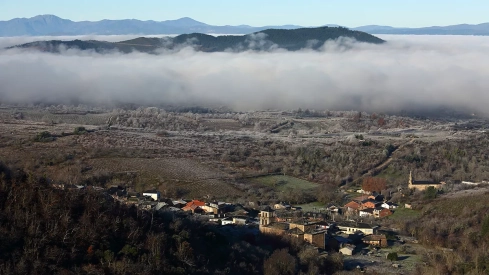 Días de frío y niebla en Ponferrada y El Bierzo