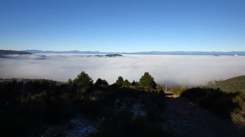 Días de frío y niebla en Ponferrada y El Bierzo