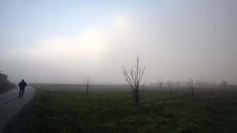 Días de frío y niebla en Ponferrada y El Bierzo