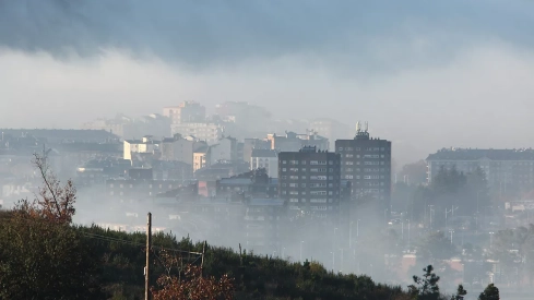 Días de frío y niebla en Ponferrada y El Bierzo