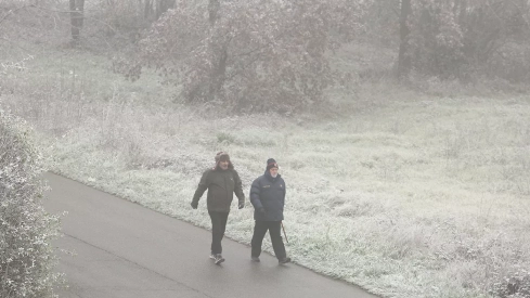Días de frío y niebla en Ponferrada y El Bierzo