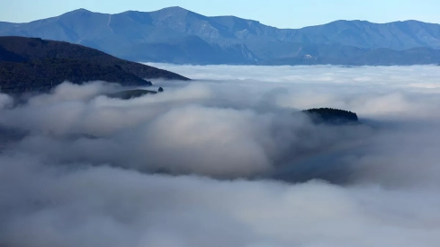 Días de frío y niebla en Ponferrada y El Bierzo