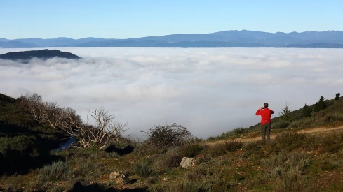 Días de frío y niebla en Ponferrada y El Bierzo