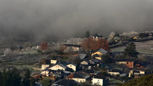 Días de frío y niebla en Ponferrada y El Bierzo