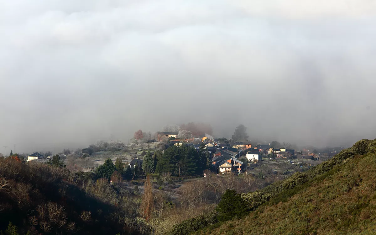 Días de frío y niebla en Ponferrada y El Bierzo