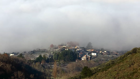 Días de frío y niebla en Ponferrada y El Bierzo