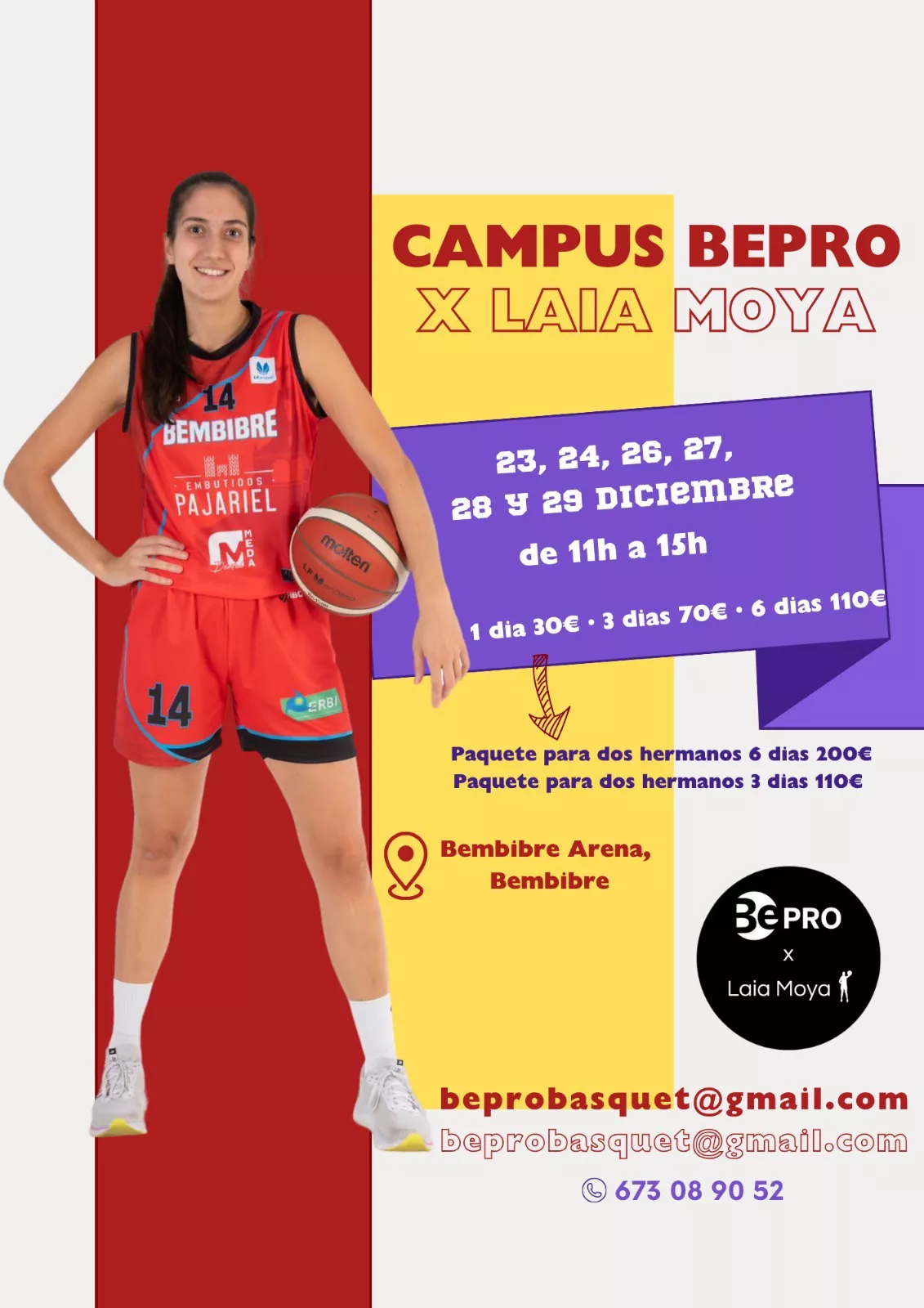 Campus ‘BePro x Laia Moya’ de Bembibre. Campus ‘BePro x Laia Moya’ de Bembibre.