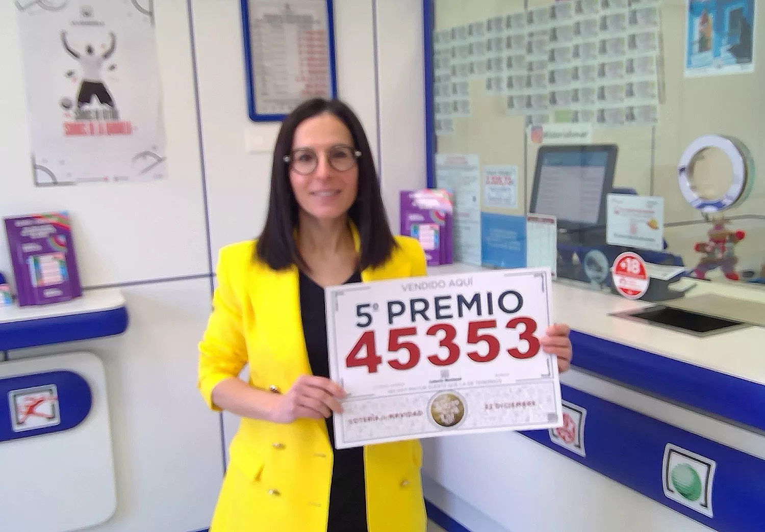 Quinto premio en la administración de Boñar. Quinto premio en la administración de Boñar.