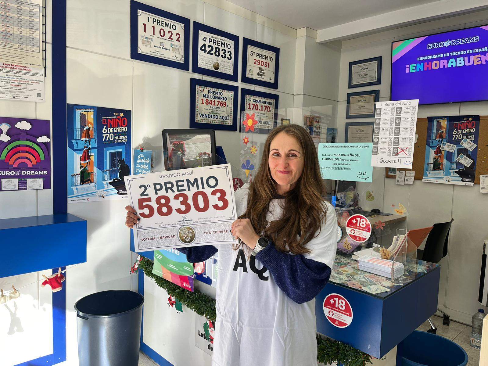 Segundo premio de la Lotería de Navidad vendido en San Andrés del Rabanedo Segundo premio de la Lotería de Navidad vendido en San Andrés del Rabanedo