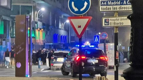 Pelea en el centro de Ponferrada durante la noche de Navidad