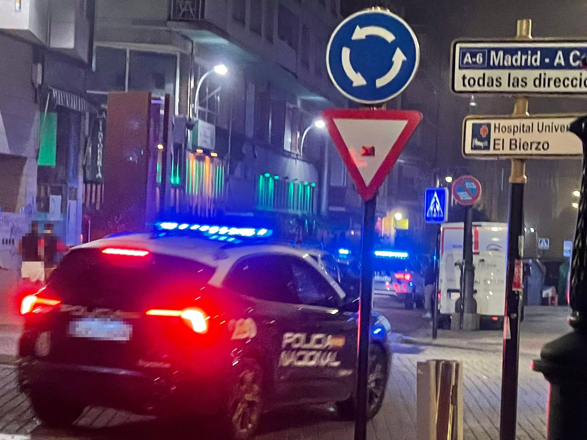 Pelea en el centro de Ponferrada durante la noche de Navidad 2
