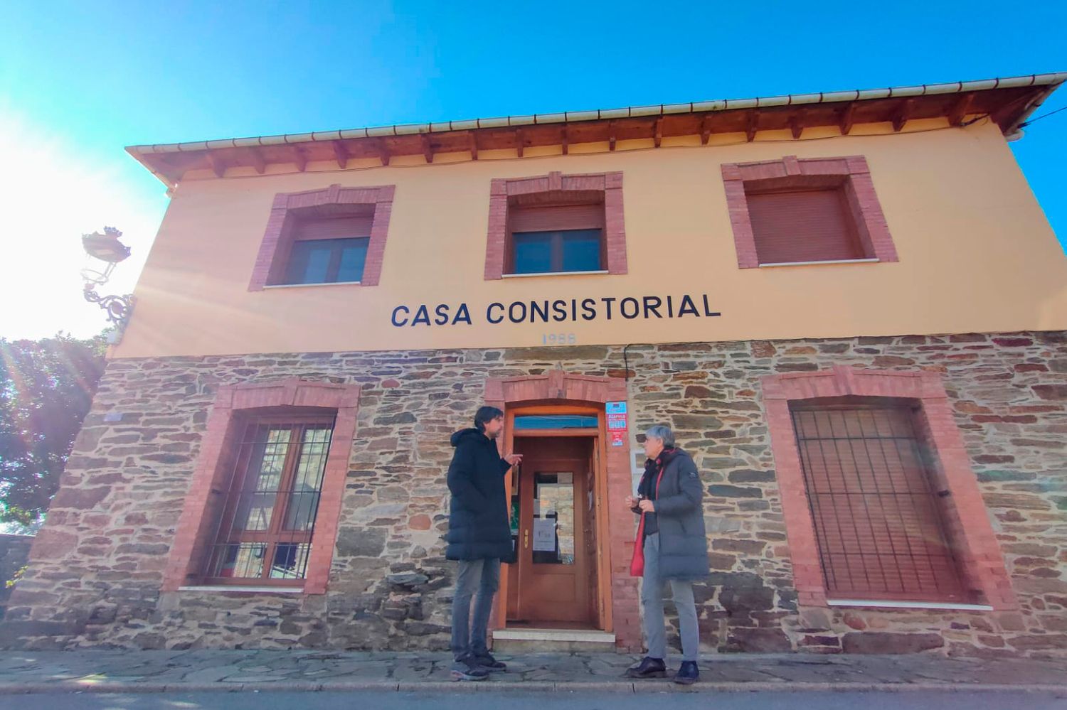 Eduardo Diego y Jorge García en el Ayuntamiento de Congosto Eduardo Diego y Jorge García en el Ayuntamiento de Congosto