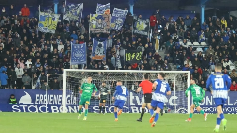 Imagen de la grada del Toralín en el Ponferradina - Arenteiro | Foto: Twitter Ponferradina