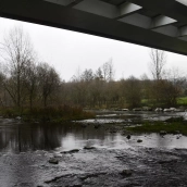 El río Sil a su paso por Ponferrada | Los ríos del Bierzo aguantan la cadena de borrascas, pero el pantano de Bárcena se acerca al 90%