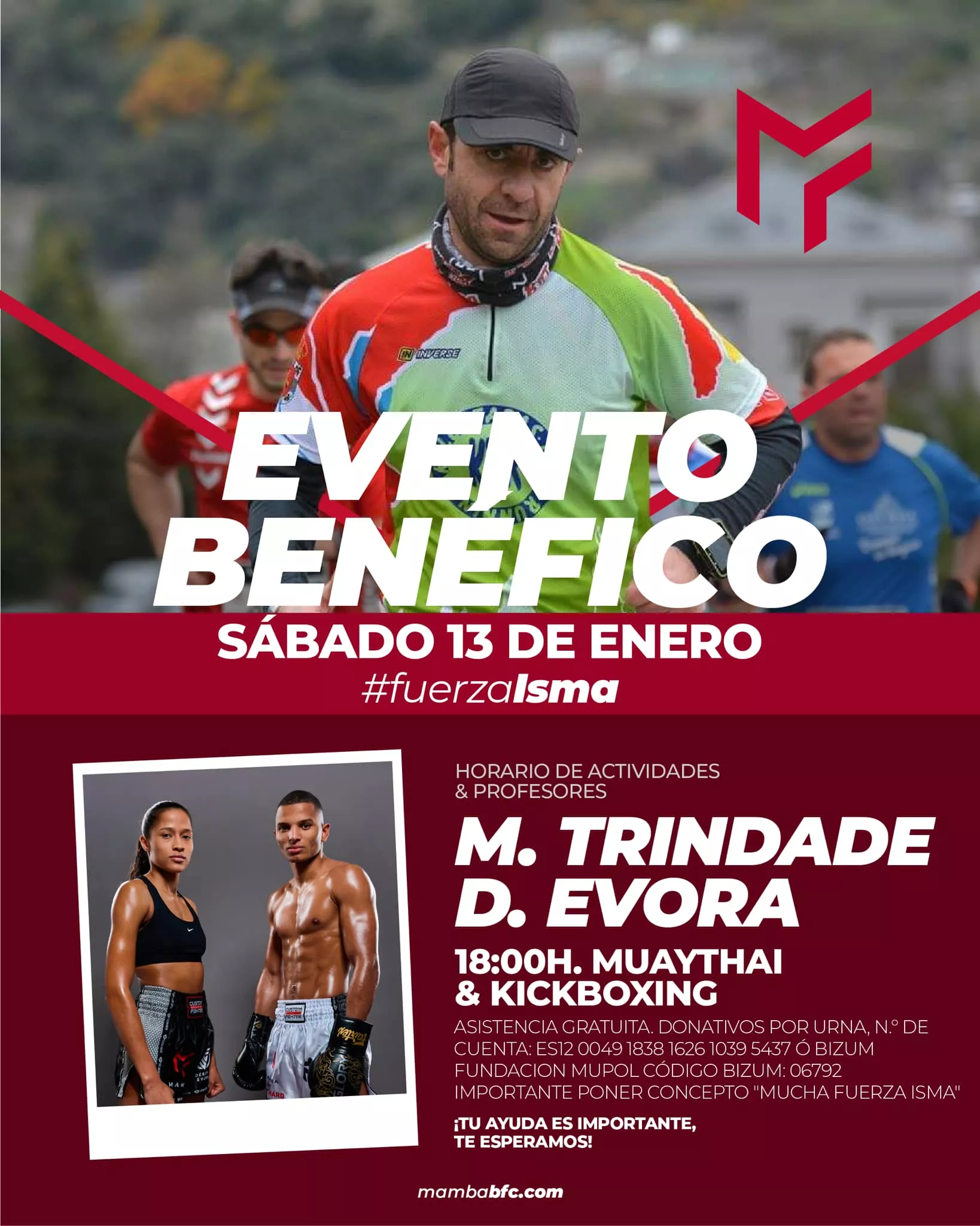 Evento benéfico en favor del policía Isma de la mano de Mamba BFC Evento benéfico en favor del policía Isma de la mano de Mamba BFC