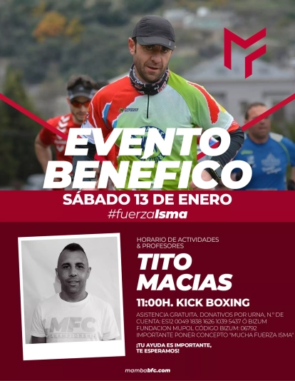 Evento benéfico en favor del policía Isma de la mano de Mamba BFC Evento benéfico en favor del policía Isma de la mano de Mamba BFC