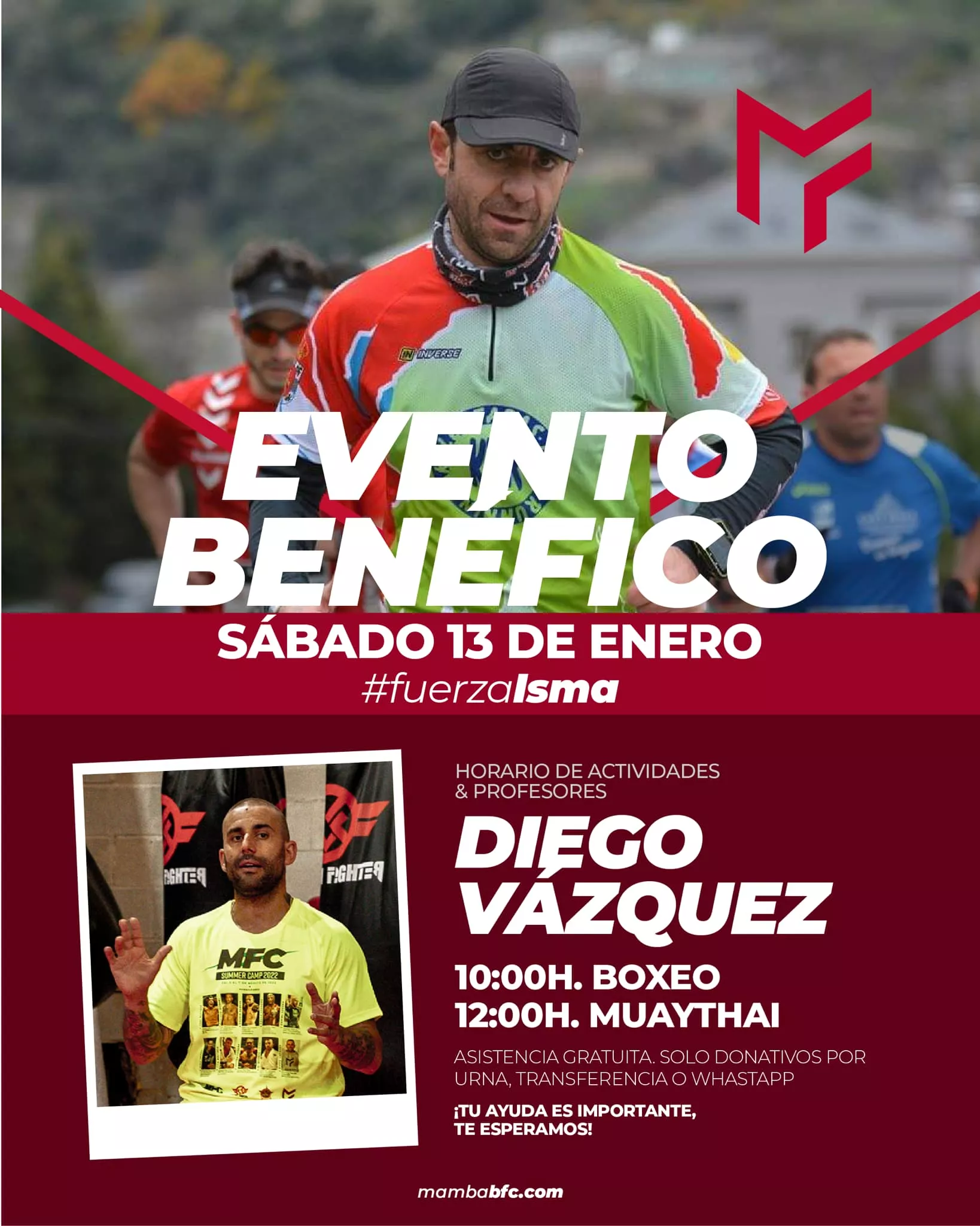 Evento benéfico en favor del policía Isma de la mano de Mamba BFC Evento benéfico en favor del policía Isma de la mano de Mamba BFC