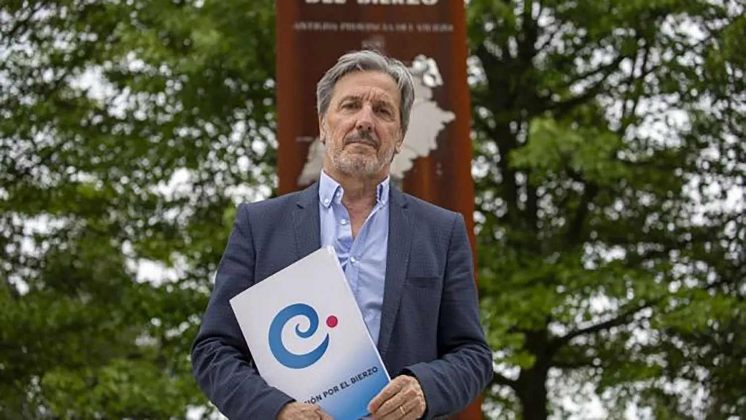 Pedro Muñoz durante la campaña de Coalición por El Bierzo 2019