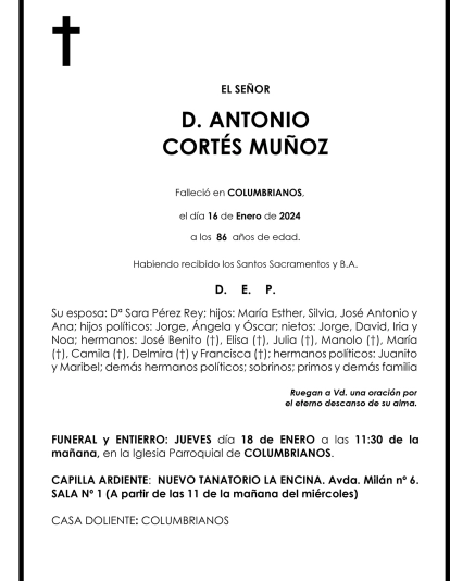 ANTONIO CORTÉS MUÑOZ