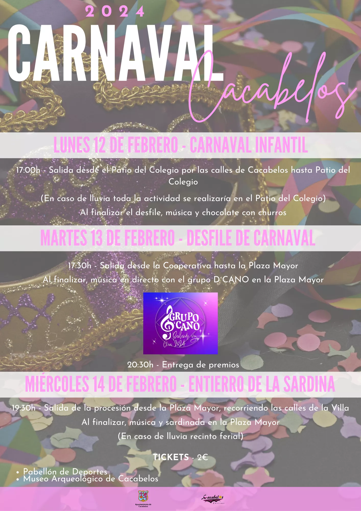 Cartel fechas carnaval modificado Cartel fechas carnaval modificado