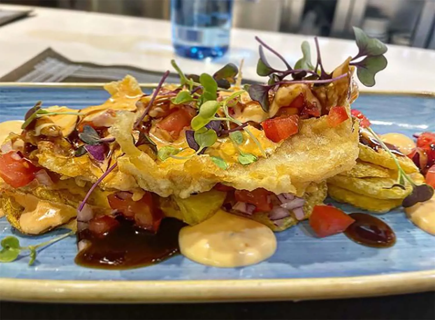 Tempura de verduras del Restaurante Don Jaime de Ponferrada