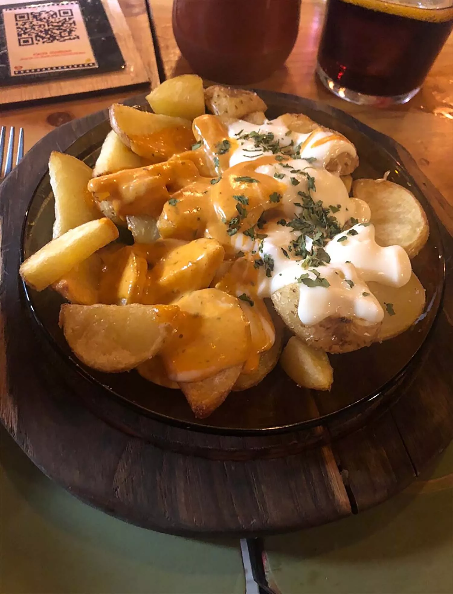 Patatas bravas ali oli la Taberna Godivah