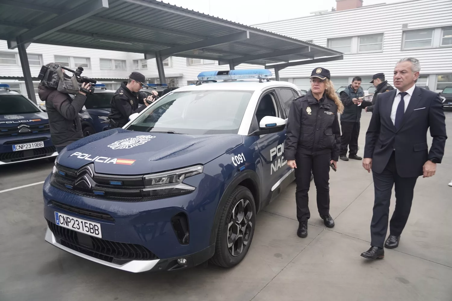  Nicanor Sen, durante la presentación de la nueva flota de vehículos de la Policía Nacional en Castilla y León 