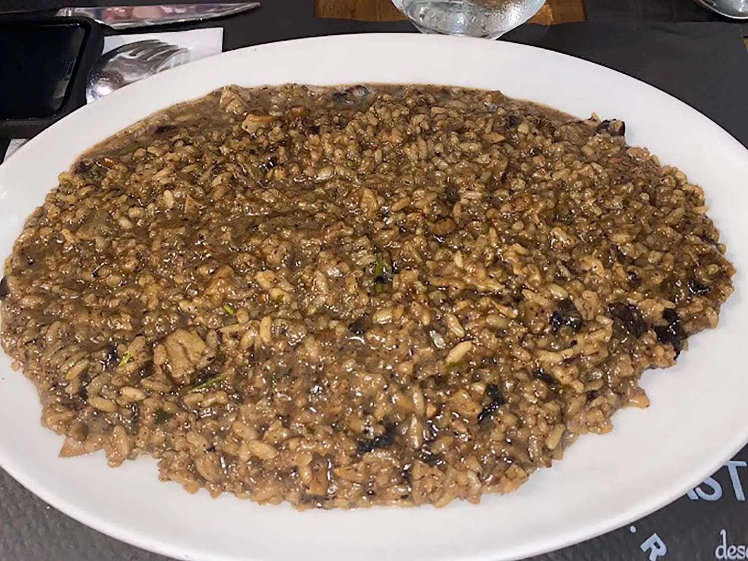 Risotto al tartufo e aglio nero del Trastevere