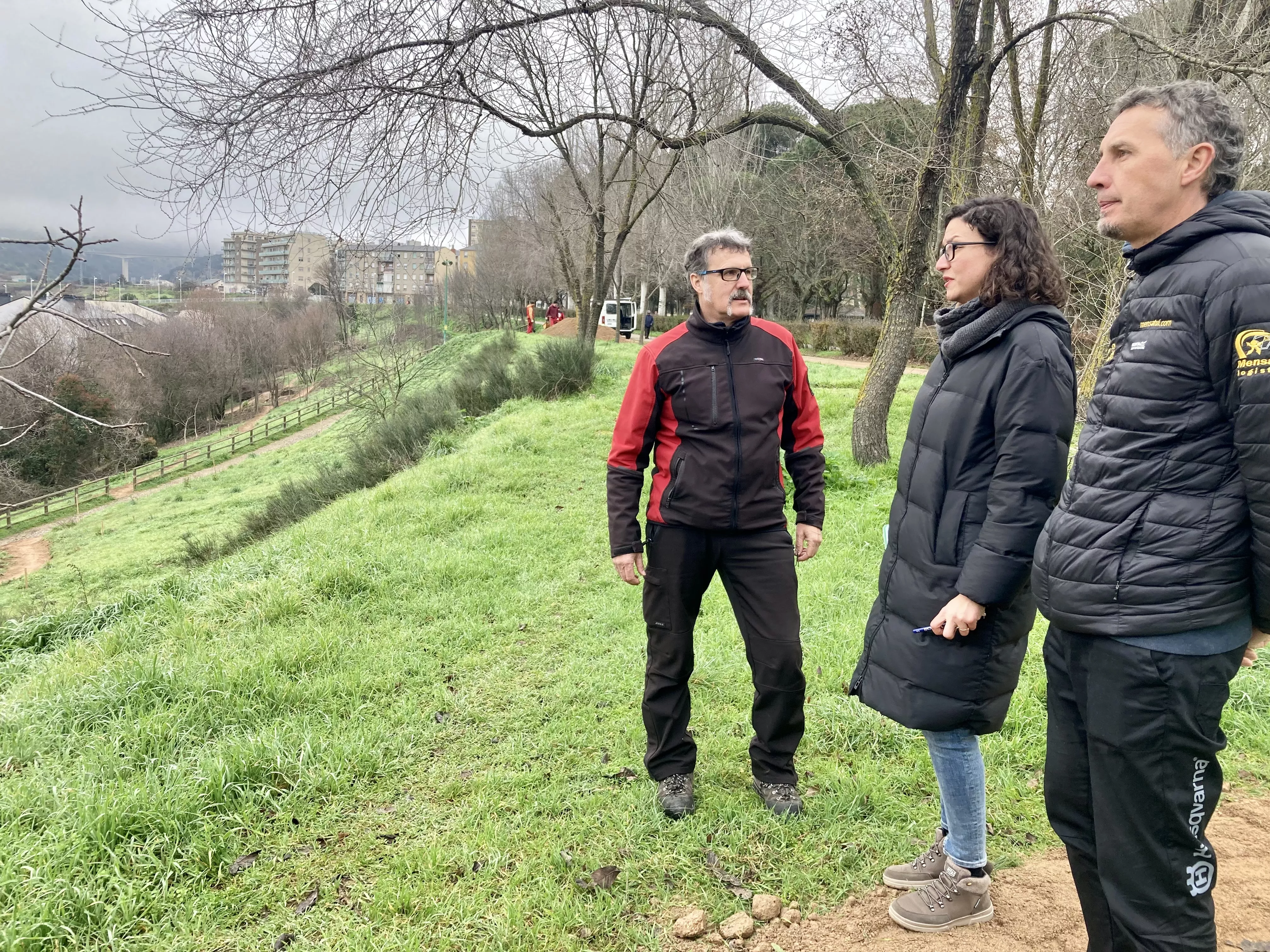 Visita a las obras en el Parque del Plantío de Ponferrada (2)