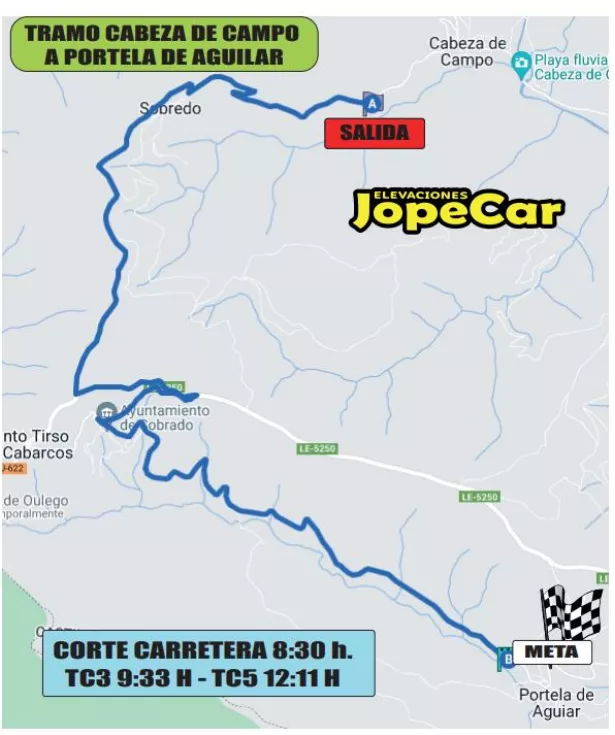 TRAMO CABEZA DE CAMPO A PORTELA DE AGUILAR TRAMO CABEZA DE CAMPO A PORTELA DE AGUILAR