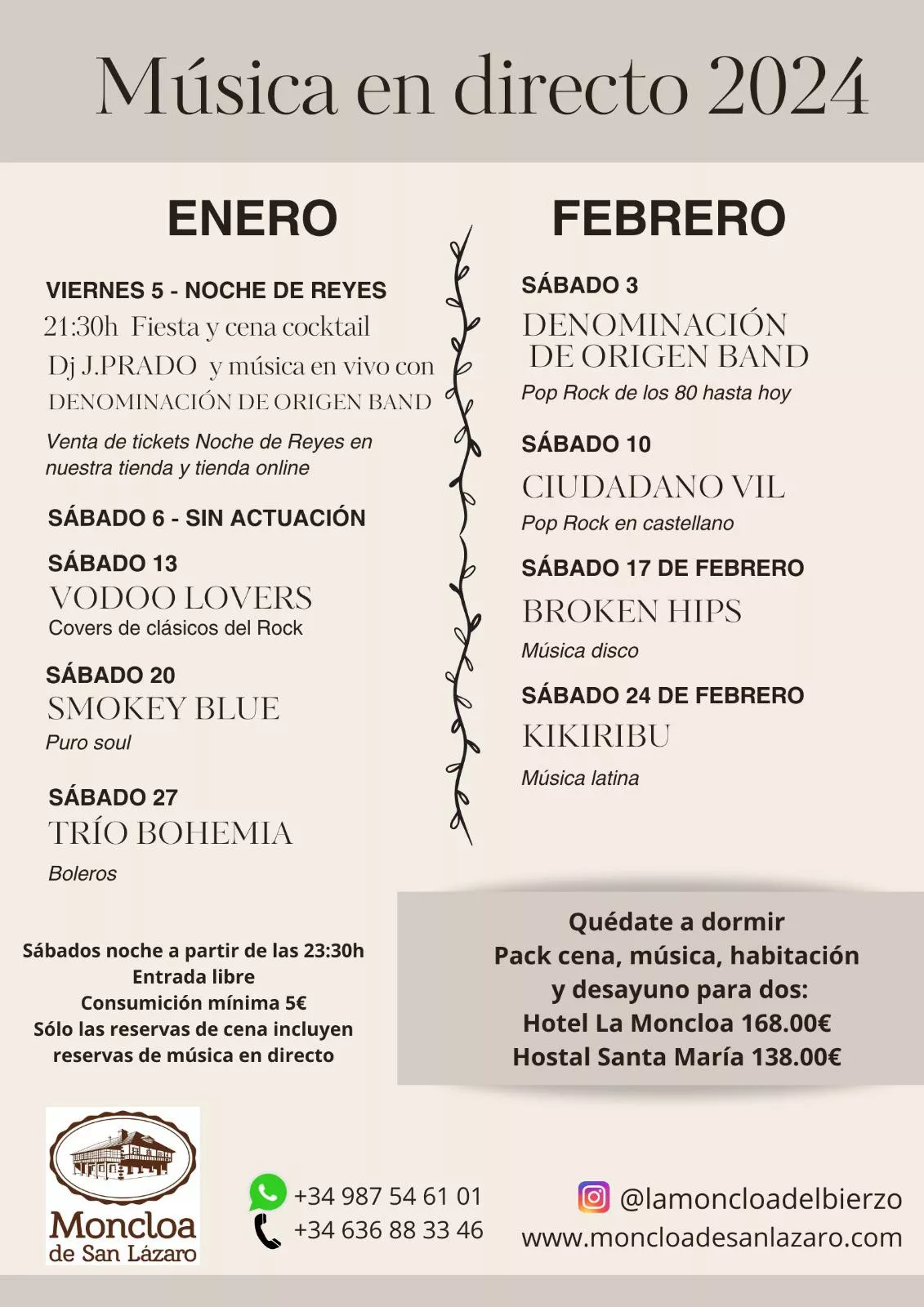 Música en directo en La Moncloa de San Lázaro Música en directo en La Moncloa de San Lázaro