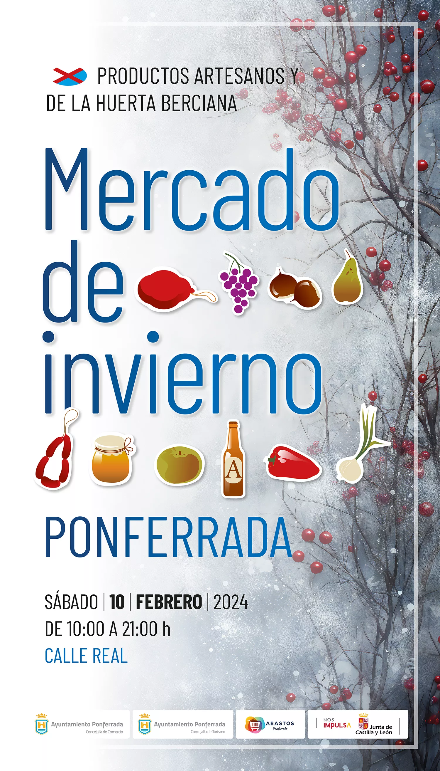 Mercado de invierno cartel